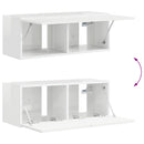 TV vægskab Gloss Hvid 78,5 x 31 x 29,5 cm Konstrueret træ