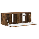 TV vægskab Røget eg 78,5 x 31 x 29,5 cm Konstrueret træ