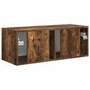 TV vægskab Røget eg 78,5 x 31 x 29,5 cm Konstrueret træ