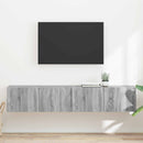 TV vægskab 2 pcs Grå Sonoma 78,5 x 31 x 29,5 cm Konstrueret træ