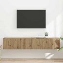 TV vægskab 2 pcs Artisan eg 78,5 x 31 x 29,5 cm Konstrueret træ