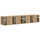 TV vægskab 2 pcs Artisan eg 78,5 x 31 x 29,5 cm Konstrueret træ