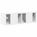 TV vægskab Vægmonteret Hvid 98 x 31 x 29,5 cm Konstrueret træ