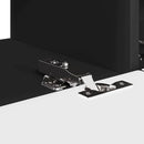 TV vægskab 98 x 31 x 29,5 cm Sort Konstrueret træ