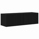 TV vægskab 98 x 31 x 29,5 cm Sort Konstrueret træ