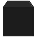 TV vægskab 98 x 31 x 29,5 cm Sort Konstrueret træ