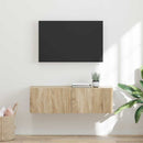 TV vægskab Vægmonteret Sonoma 98 x 31 x 29,5 cm Konstrueret træ