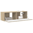 TV vægskab Vægmonteret Sonoma 98 x 31 x 29,5 cm Konstrueret træ