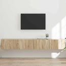 TV vægskab 2 pcs Sonoma 98 x 31 x 29,5 cm Konstrueret træ