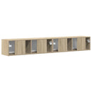 TV vægskab 2 pcs Sonoma 98 x 31 x 29,5 cm Konstrueret træ
