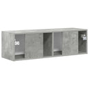TV vægskab Vægmonteret Beton 98 x 31 x 29,5 cm Konstrueret træ