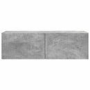 TV vægskab Vægmonteret Beton 98 x 31 x 29,5 cm Konstrueret træ