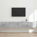 TV vægskab 2 pcs Beton 98 x 31 x 29,5 cm Konstrueret træ