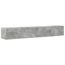 TV vægskab 2 pcs Beton 98 x 31 x 29,5 cm Konstrueret træ
