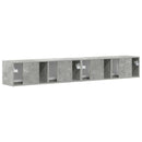TV vægskab 2 pcs Beton 98 x 31 x 29,5 cm Konstrueret træ