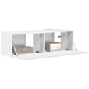 TV vægskab 98 x 31 x 29,5 cm Gloss Hvid Konstrueret træ