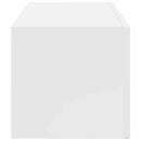 TV vægskab 98 x 31 x 29,5 cm Gloss Hvid Konstrueret træ
