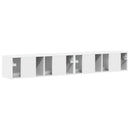 TV vægskab 2 pcs Gloss Hvid 98 x 31 x 29,5 cm Konstrueret træ