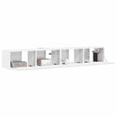 TV vægskab 2 pcs Gloss Hvid 98 x 31 x 29,5 cm Konstrueret træ
