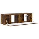 TV vægskab Røget eg 98 x 31 x 29,5 cm Konstrueret træ