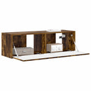 TV vægskab Røget eg 98 x 31 x 29,5 cm Konstrueret træ