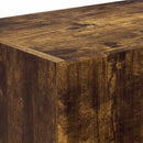 TV vægskab 2 pcs Røget eg 98 x 31 x 29,5 cm Konstrueret træ