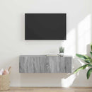 TV vægskab Grå Sonoma 98 x 31 x 29,5 cm Konstrueret træ