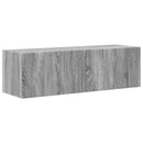 TV vægskab Grå Sonoma 98 x 31 x 29,5 cm Konstrueret træ