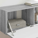 TV vægskab 2 pcs Grå Sonoma 98 x 31 x 29,5 cm Konstrueret træ