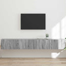 TV vægskab 2 pcs Grå Sonoma 98 x 31 x 29,5 cm Konstrueret træ