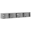 TV vægskab 2 pcs Grå Sonoma 98 x 31 x 29,5 cm Konstrueret træ