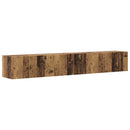 TV vægskab 2 pcs Gammelt træ 98 x 31 x 29,5 cm Konstrueret træ