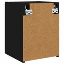 TV vægskab 2 pcs Sort 30 x 31 x 40 cm Konstrueret træ