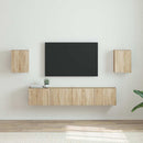 TV vægskab 2 pcs Sonoma 30 x 31 x 40 cm Konstrueret træ