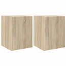 TV vægskab 2 pcs Sonoma 30 x 31 x 40 cm Konstrueret træ