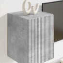 TV vægskab 2 pcs Beton 30 x 31 x 40 cm Konstrueret træ