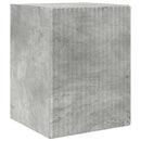 TV vægskab 2 pcs Beton 30 x 31 x 40 cm Konstrueret træ