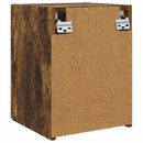 TV vægskab 2 pcs Røget eg 30 x 31 x 40 cm Konstrueret træ