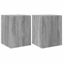 TV vægskab 2 pcs Grå Sonoma 30 x 31 x 40 cm Konstrueret træ