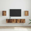 TV vægskab 2 pcs Gammelt træ 30 x 31 x 40 cm Konstrueret træ