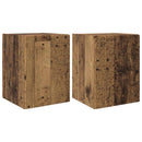 TV vægskab 2 pcs Gammelt træ 30 x 31 x 40 cm Konstrueret træ