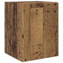 TV vægskab 2 pcs Gammelt træ 30 x 31 x 40 cm Konstrueret træ