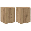 TV vægskab 2 pcs Artisan eg 30 x 31 x 40 cm Konstrueret træ