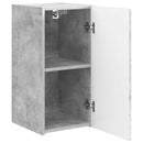 TV vægskab 2 pcs Beton 30 x 31 x 60 cm Konstrueret træ