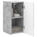 TV vægskab 2 pcs Beton 30 x 31 x 60 cm Konstrueret træ