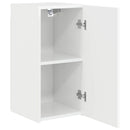 TV vægskab 2 pcs Gloss Hvid 30 x 31 x 60 cm Konstrueret træ
