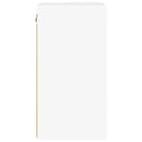 TV vægskab 2 pcs Gloss Hvid 30 x 31 x 60 cm Konstrueret træ