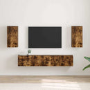 TV vægskab 2 pcs Røget eg 30 x 31 x 60 cm Konstrueret træ