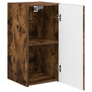 TV vægskab 2 pcs Røget eg 30 x 31 x 60 cm Konstrueret træ