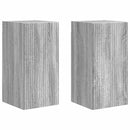 TV vægskab 2 pcs Grå Sonoma 30 x 31 x 60 cm Konstrueret træ